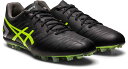 【アシックス　スパイク】DS LIGHT AG　ブラック×セーフティーイエロー　1103A077-002　サッカー　DSライト　asics　シューズ