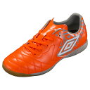 フットサル 【アンブロ フットサルシューズ】ACR シーティ TR JR WIDE IN　オレンジ×グレー　UU4QJB03OG UMBRO　サッカー フットサル　インドア