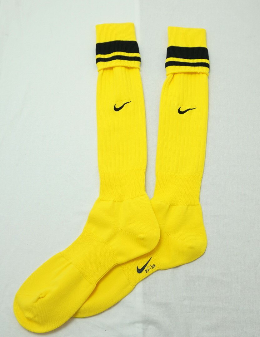 【ナイキ ストッキング】ニューベーシックサッカーソックス 700/イエロー×ブラック SX1526-700 NIKE サッカーソックス ナイキソックス