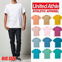 【ビッグサイズ】【ネコポス】UNITED ATHLE ユナイテッドアスレ Tシャツ 半袖Tシャツ 無地Tシャツ レディース メンズ アメカジ バレンタインプレゼ...