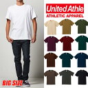 【ビッグサイズ】【ネコポス】Tシャツ 無地 白 黒 United Athle ユナイテッドアスレ 半袖Tシャツ ヘビーウェイト メンズ レディース 大きいサイズ...