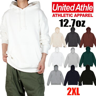 【ビッグサイズ】スウェット 無地 パーカー United Athle ユナイテッドアスレ メンズ レディース 12.7oz 5768-01 プルオーバー 裏パイル 裏毛 綿 コットン 秋 冬 大きいサイズ グレー ブラック ホワイト ネイビー 大きめ ビッグシルエット ビッグパーカー父の日 ギフト