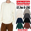 ユナイテッドアスレ トレーナー メンズ スウェット 無地 トレーナー United Athle ユナイテッドアスレ メンズ レディース 12.7oz 5769-01 クルーネック 裏パイル 裏毛 綿 コットン 秋 冬 大きいサイズ グレー ブラック ホワイト ネイビー ブルー S M L XL ヘヴィーウェイト 父の日プレゼント