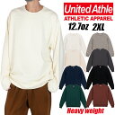 【ビッグサイズ】スウェット 無地 トレーナー United Athle ユナイテッドアスレ メンズ レディース 12.7oz 5769-01 クルーネック 裏パイル 裏毛 綿 コットン 秋 冬 大きいサイズ グレー ブラック ホワイト ネイビー ブルー 2XL ヘヴィーウェイト バレンタインプレゼント