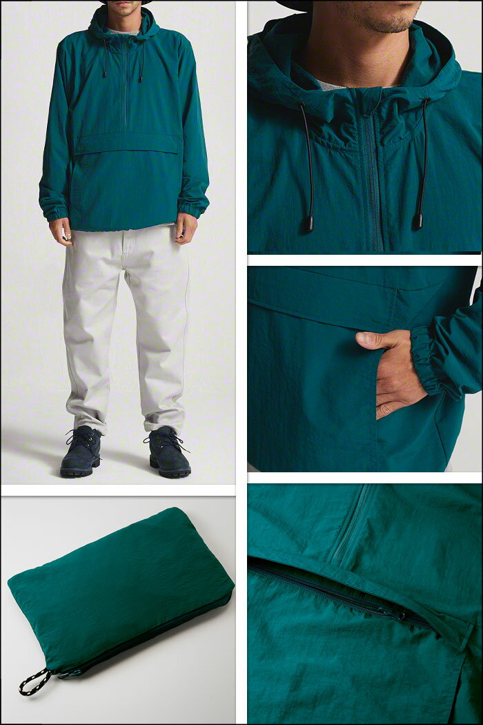 UNITED ATHLE　マウンテンパーカー ウィンドブレーカー アノラックパーカー 無地 アウター ブルゾン メンズ アメカジ 撥水 7211-01 父の日プレゼント