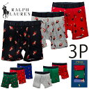 ラルフローレン ボクサーブリーフ RALPH LAUREN 下着 メンズ コットン ボクサーパンツ アメカジ 肌着 インナー レッド 赤 ネイビー グレー カッ...