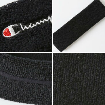 【ネコポス】チャンピオン ヘッドバンド CHAMPION ロゴ ヘッドバンド ロゴ 無地 ヘアバンド ターバン パイル タオル ホワイト 白 ブラック 黒 グレー 汗止め レディース アメカジ ストリート バスケットボール 野球 テニス サッカー 新生活 ギフト