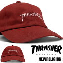 スラッシャー キャップ THRASHER ローキャップ メンズ レディース 帽子 無地 カジュアル スポーツ コットン ダンス 衣装 かっこいい おしゃれ アメ...