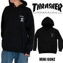 スラッシャー パーカー THRASHER スウェット ゴンズロゴ スラッシャー THRASHER ロゴ プルオーバー ヒップホップ ストリート アメカジ 正規 レディース ブラック 黒 メンズ 父の日プレゼント