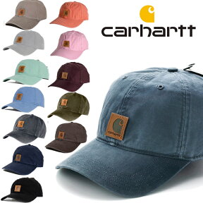 カーハート キャップ CARHARTT キャップ 正規 メンズ レディース ライブ アメカジ ストリート 帽子 ローキャップ 6パネル 無地 サイズ調整式 フリーサイズ カジュアル スポーツ コットン レ ダンス ブラック ネイビー グリーン ブラウン 父の日プレゼント