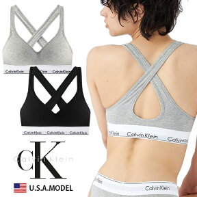 カルバンクライン レディース ブラジャー ノンワイヤー 下着 CK Calvin Klein S M L 下着 肌着 インナー 正規 アメカジ ストリート系 USA ファッションブランド スポーツブラ プチ 誕生日プレゼント ブラック 黒 グレー モダン アンダーウェア プレゼント