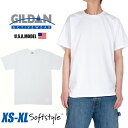 Tシャツ メンズ レディース 無地 ギルダン GILDAN 半袖Tシャツ 大きいサイズ 4.5oz ソフトスタイル カラーTシャツ ホワイト 白 イベント ダンス 衣装 63000『45 オフ』 バレンタインプレゼント