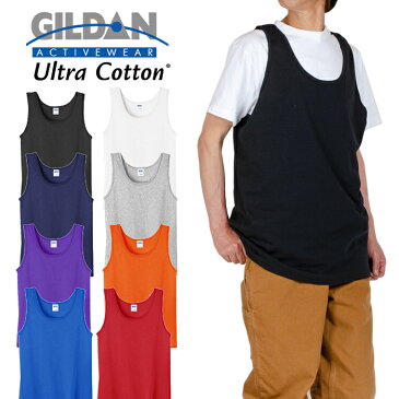 【ネコポス】USAモデル GILDAN ギルダン タンクトップ レディース メンズ 無地 Cotton 6.00oz 綿100% 大きいサイズ ヒップホップ ダンス ストリート 黒 ブラック グレー ネイビー ホワイト 白 父の日 ギフト