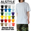 無地 Tシャツ メンズ 半袖tシャツ ALSTYLE アルスタイル 無地 Tシャツ 6.0オンス 大 ...