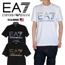 エンポリオアルマーニ エアセッテ Tシャツ EMPORIO ARMANI EA7半袖 Tシャツ メンズ レディース 大きいサイズホワイト 白 ブラック 黒 正規 Tシャツ アメカジ コットン100％ プレゼント