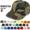 ニューハッタン キャップ NEWHATTAN キャップ CAPS ローキャップ チノキャップ コットンキャップ 迷彩 無地 メンズ レディース アメカジ ブラック ホワイト 黒白 カーキ ベージュ グレー 迷彩柄 父の日プレゼント