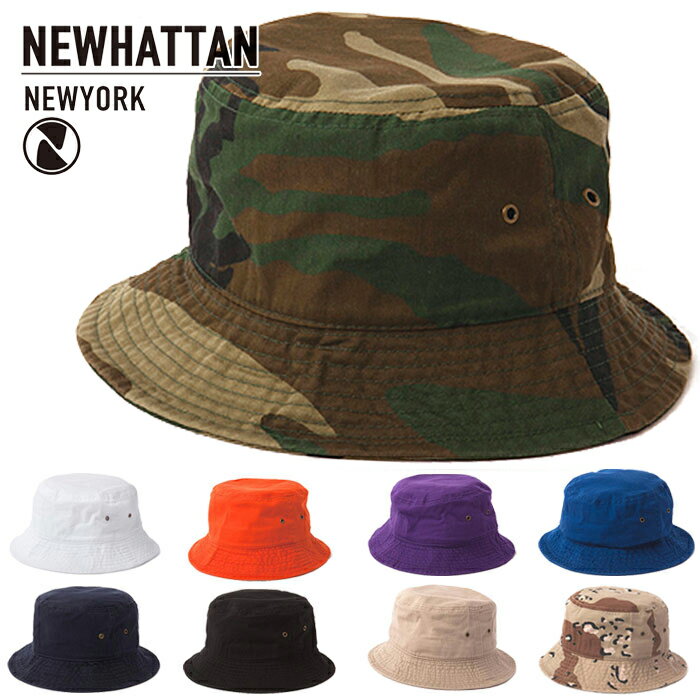 NEWHATTAN ˥塼ϥå åɥХåȥϥå ۥ磻 ١ ꡼ ֥å ֥롼 ̵ WASHED BUCKET HAT  ᥫ 1500 ץ쥼