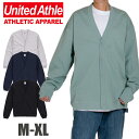 コットン ジャージー カーディガン ルーズフィット ビックシルエット UNITED ATHLE ユナイテッドアスレ メンズ レディース アメカジ ブラック 黒 ...