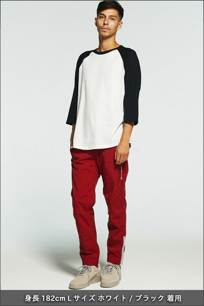 ラグラン七分袖Tシャツ UNITED ATHLE(ユナイテッドアスレ 5.6ozラグラン3/4スリーブTシャツ 七分袖 プレーンカラー メンズ アメカジ 5045-01 父の日プレゼント
