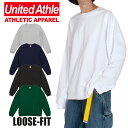 トレーナー 裏毛 ビックシルエット UNITED ATHLE　ユナイテッドアスレ クルーネック スウェット レディース メンズ アメカジ ブラック 黒 ネイビー グリーン おしゃれ かっこいい 大きいサイズ ゆったり ビッグ オーバーサイズ ルーズフィット スウェット 裏パイル