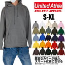 スウェット 無地 パーカー United Athle ユナイテッドアスレ メンズ レディース 10.0oz 5214-01 プルオーバー 裏パイル 裏毛 綿 コットン 秋 冬 大きいサイズ グレー ブラック ネイビー レッド ブルー ピンク S M L XL 大きめ ビッグシルエット ビッグパーカー