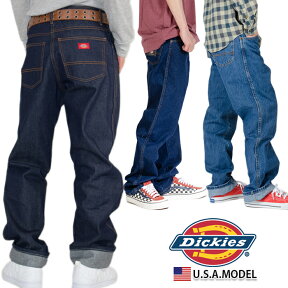 ディッキーズ デニムパンツ DICKIES メンズ レディース USAモデル ワークパンツ 大きいサイズ ノンウォッシュ 生デニム ジーンズ ジーパン ストレート アメカジ ヒップホップ ストリート ダンス 衣装 ブランド メンズファッション インディゴ ボトムス プレゼント