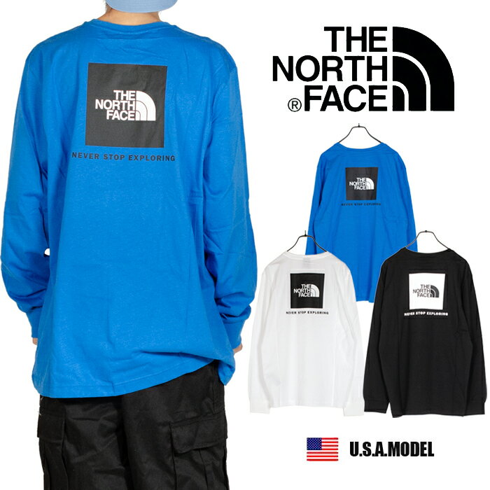 Rakuten - ザ ノースフェイス THE NORTH FACE 長袖Tシャツ ロゴ Tシャツ ロンT メンズ レディース ヒップホップ ストリート アメカジ 正規 ホワイト 白 黒 ブラック ブルー スポーツ USAモデル プレゼント