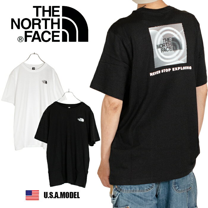 ザ ノースフェイス THE NORTH FACE 半袖 Tシャツ ロゴ Tシャツ メンズ レディース ヒップホップ ストリート アメカジ 春 夏 正規 ブラック 黒 ホワイト 白 スポーツ トレーニング ジョギング USAモデル 父の日プレゼント