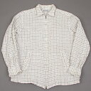 【SALE】コムデギャルソン オムCOMME des GARCONS HOMME 格子パッカリングジップシャツ白S?M【中古】