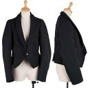 【SALE】ローブドシャンブル コムデギャルソンrobe de chambre COMME des GARCONS ボンディング加工ポリジャケット 黒L【中古】