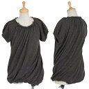【SALE】トリコ コムデギャルソンtricot COMME des GARCONS 身頃2重ウールギャザーニットカットソー グレーS位【中古】