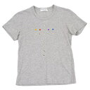 【SALE】ローブドシャンブル コムデギャルソンrobe de chambre COMME des GARCONS スタッズTシャツ ライトグレーM位【中古】