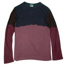コムデギャルソン オムプリュス エバーグリーン COMME des GARCONS HOMME PLUS EVER GREEN 絞り染めレーヨンカットソー 小豆グレー他S【中古】