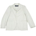 コムデギャルソンオムCOMME des GARCONS HOMME コットン3Bテーラードジャケット アイボリーS【中古】