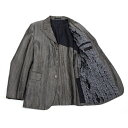 コムデギャルソンオムプリュスCOMME des GARCONS HOMME PLUS リネン製品染め裏地フリルジャケット シルバーS【中古】