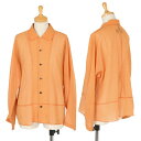 トリコ コムデギャルソンtricot COMME des GARCONS リバースシースルーチェックドルマンシャツ オレンジ赤M位【中古】
