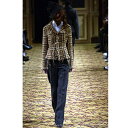 ジュンヤワタナベ コムデギャルソンJUNYA WATANABE COMME des GARCONS ウール縮絨裁ち切りジャケット 茶系L【中古】