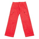 コムデギャルソンオムCOMME des GARCONS HOMME 製品染めポケットデザインパンツ 赤M【中古】