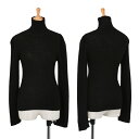 トリココムデギャルソンtricot COMME des GARCONS リブタートルネックニット 黒M位【中古】