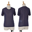 ローブデシャンブレ コムデギャルソンrobe de chambre COMME des GARCONS ポリシースルー半袖Tシャツ 青S位【中古】