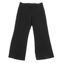 トリコ コムデギャルソンtricot COMME des GARCONS ウールギャバワイドパンツ 黒M【中古】