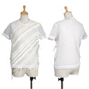 トリコ コムデギャルソンtricot COMME des GARCONS ブレード装飾シースルーTシャツ 白M位【中古】
