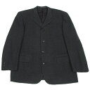 コムデギャルソンオムCOMME des GARCONS HOMME 変わり織ノッチドラペルジャケット チャコールM【中古】