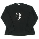 コムデギャルソンオムCOMME des GARCONS HOMME ラバー幾何学プリントハイネックトップス 黒M位【中古】