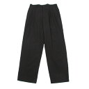 コムデギャルソンオムCOMME des GARCONS HOMME ウールツータックパンツ 黒S【中古】