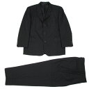 コムデギャルソンオムCOMME des GARCONS HOMME チョークストライプウールセットアップスーツ 黒グレーS【中古】