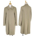 ローブドシャンブル コムデギャルソンrobe de chambre COMME des GARCONS 太ステッチステンカラーウールコート ベージュM【中古】