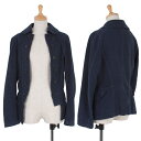 コムコム コムデギャルソンCOMME des GARCONS コットンナポレオンジャケット 紺M【中古】