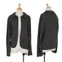 トリコ コムデギャルソンtricot COMME des GARCONS 丸襟ウールニットブラウス グレーM位【中古】