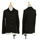 新品!トリココムデギャルソンtricot COMME des GARCONS ブレード装飾丸襟ニットカーディガン 黒S